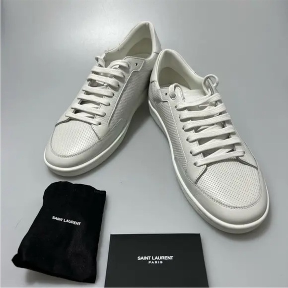 Saint Laurent Court Classic Perforated Leather Sneakers White Men’s EU 41/US 8 main image 8